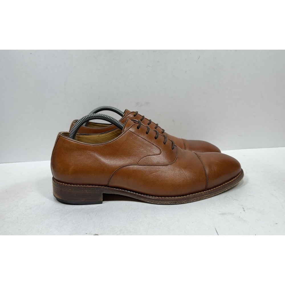 Beckett Simonon Dean Oxford Men's Size 8.5 Brown Leather Cap Toe Dress Shoes